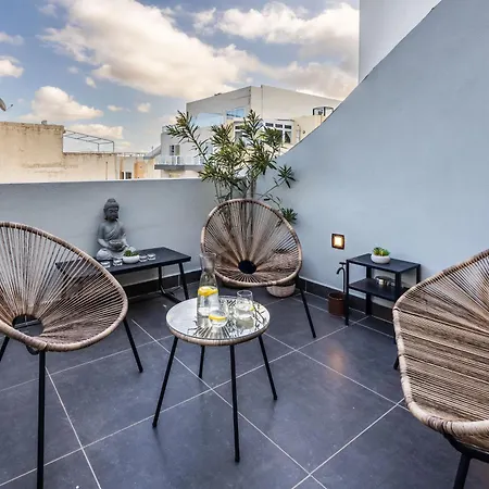 Vibrant Penthouse With Terrace St Julians Sleeps 4 Apartment